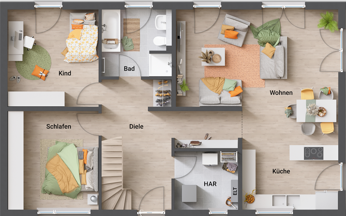 Bungalow -100-Novo